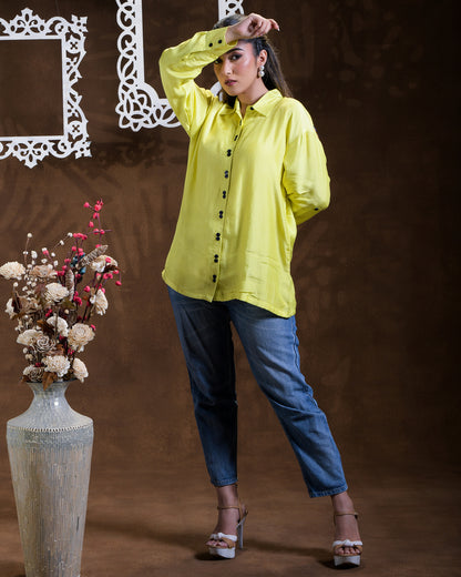 Pure Muslin Hand Embroidered Phulkari Shirt - Neon Green Colours + Artisanal + Punjab + Tradition + Women + MakeInIndia + Handicraft + Blue red Motif + trend + festival wear + comfort wear + smart wear + trendy wear + indian ethnic + cultural wear + rakhi + diwali + ganesh cahturthi + friends wear + date wear + casual wear + indian wear + western wear + trending attire